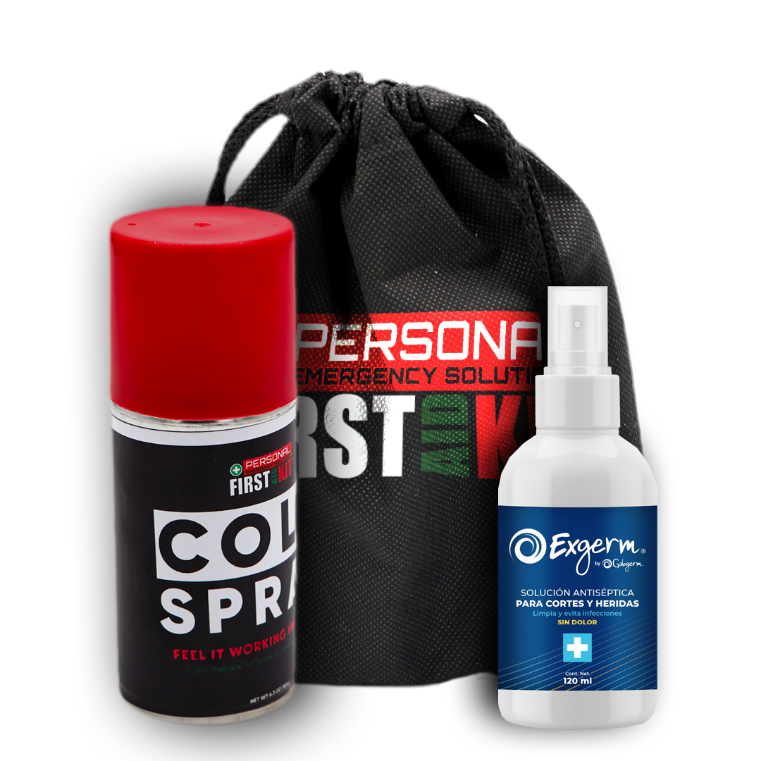 Spray Frio 100 gr + Solución Antiséptica para Cortes y Heridas