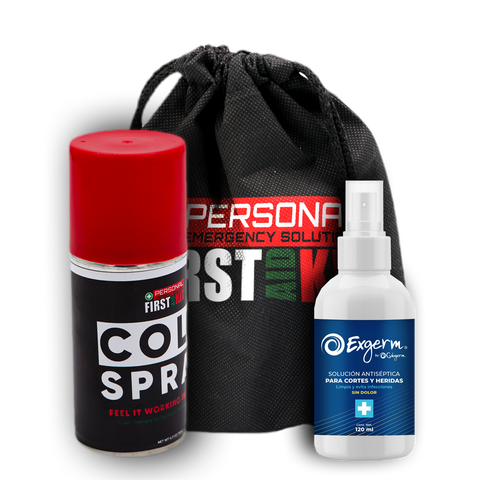 Spray Frio 100 gr + Solución Antiséptica para Cortes y Heridas